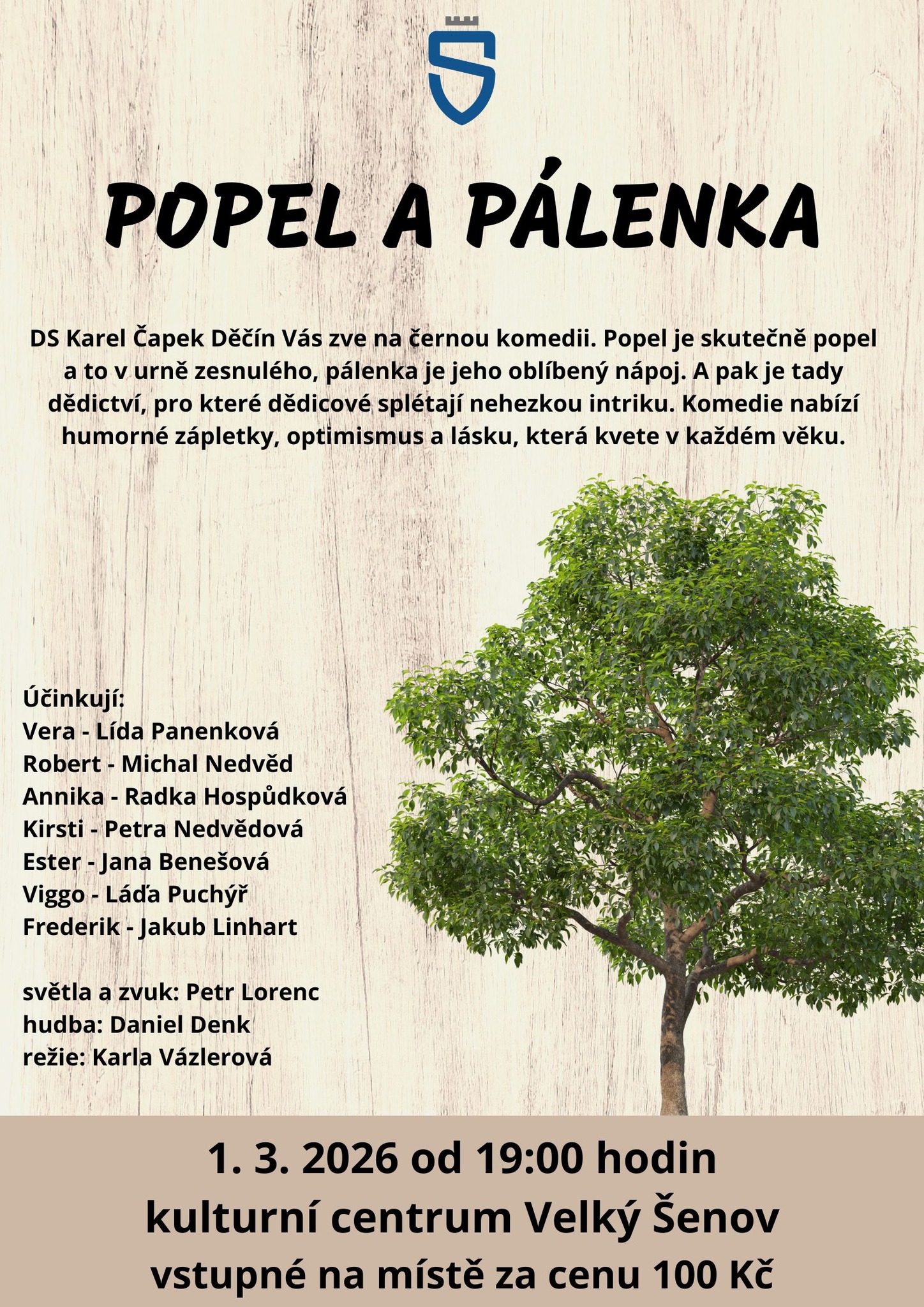 DNEŠNÍ PŘEDSTAVENÍ ZRUŠENO